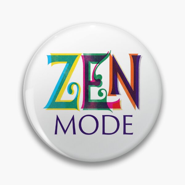 Item preview, Zen Mode Risograph Typography – Mindfulness Letterpress Aesthetic designed and sold by H Jonas.