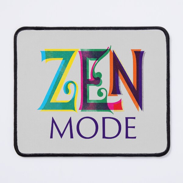 Item preview, Zen Mode Risograph Typography – Mindfulness Letterpress Aesthetic designed and sold by H Jonas.