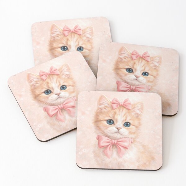 Item preview, Vintage Kitten With Bows designed and sold by JunnuCreations.