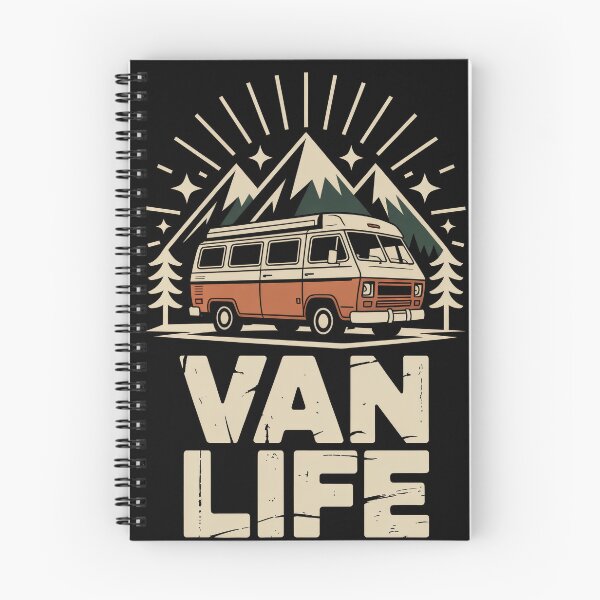 Item preview, Vanlife Mountain Sunrise Conversion Van Retro designed and sold by Dazeville Studio1541 .