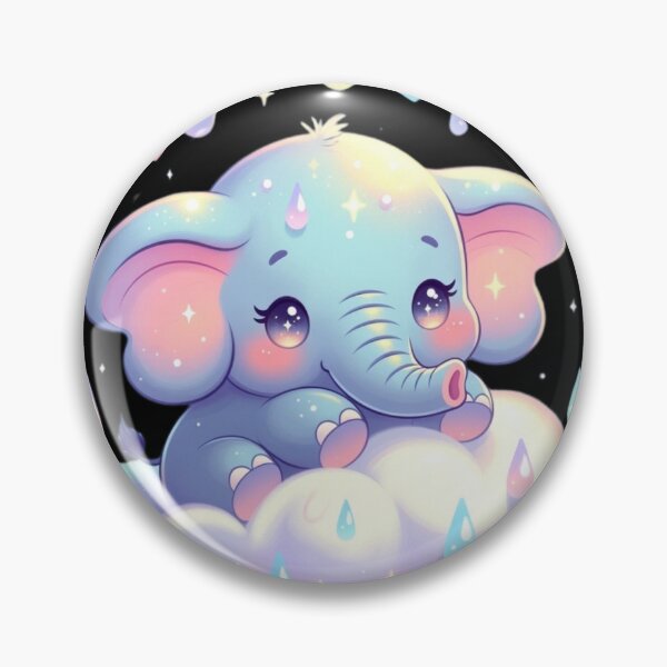 Item preview, Cute Elephant Cloud Rain designed and sold by CoquetteLunaCo.