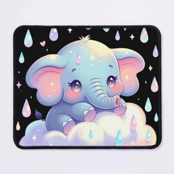 Item preview, Cute Elephant Cloud Rain designed and sold by CoquetteLunaCo.