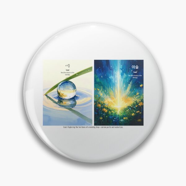 Item preview, Korean Word "Iseul" (Morning Dew) – Hangul Typography Art Set designed and sold by ZenHangulArt.