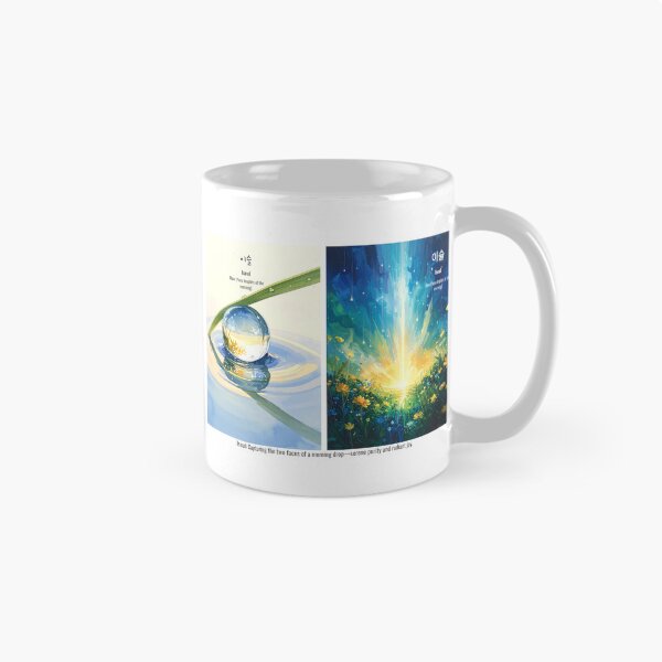 Item preview, Korean Word "Iseul" (Morning Dew) – Hangul Typography Art Set designed and sold by ZenHangulArt.