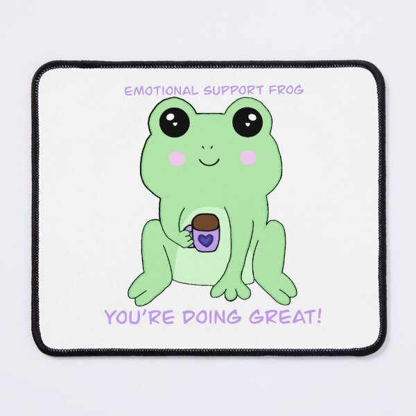 Item preview, Emotional support frog cute designed and sold by AngelrayByMadi.