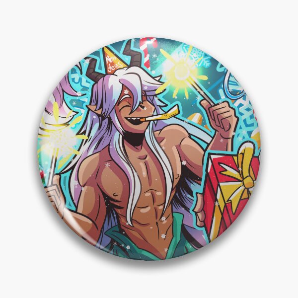 Item preview, 糖糖 TangTang Christmas Party – Festive Anime Merman Holiday Art designed and sold by rainbowcandyvt.