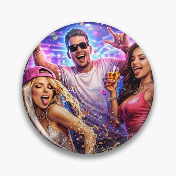 Item preview, Born To Party Forced To Grow Up Funny Clubbing Streetwear Graphic designed and sold by Sunny Flamingo Studio.