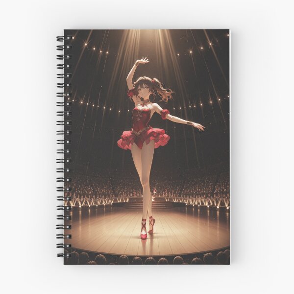 Item preview, Passionate Red Ballerina Under Stage Lights designed and sold by SEIMEI2025.