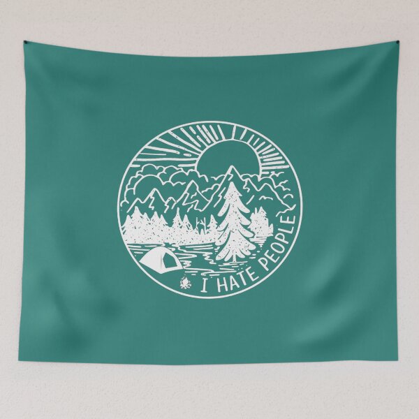 Item preview, I LOVE CAMPING HATE PEOPLE designed and sold by shebajohnson.