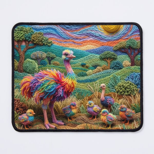 Item preview, Yarn Ostrich and Her Yarn Chicks designed and sold by Tridentulus.