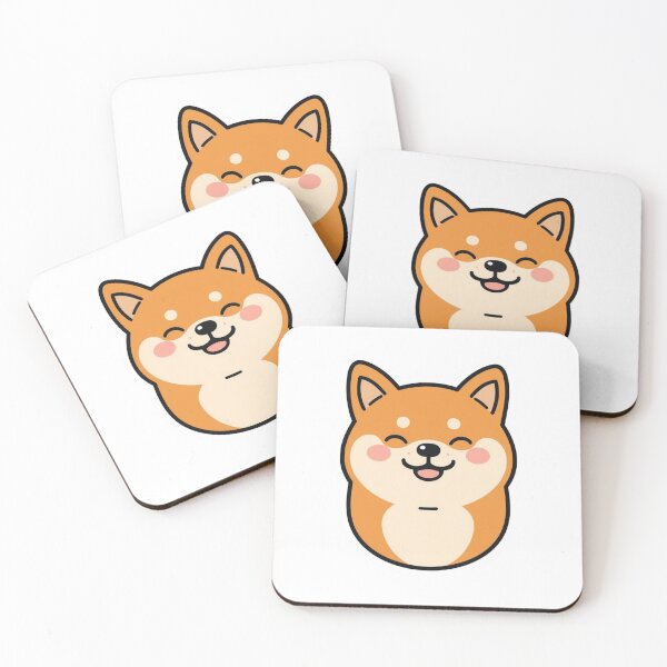 Item preview, Smiling Shiba Inu Happy Dog Sticker Shiba Lover designed and sold by NeonNerdStudio.