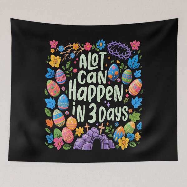 Item preview, A Lot Can Happen In 3 Days Floral Boho Style designed and sold by Ortigzitoun.