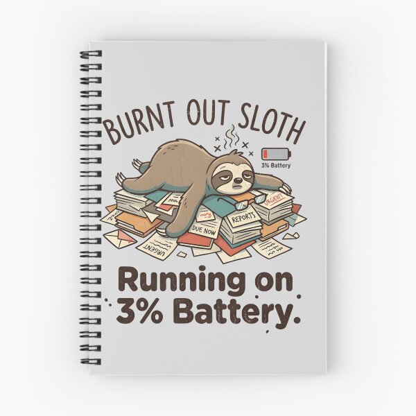 Item preview, Burnt Out Sloth Meme T-Shirt & Sticker – Funny Relatable Lazy Sloth designed and sold by ZyxDes.
