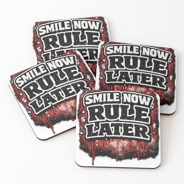 Item preview, Smile Now Rule Later Bold Streetwear Typography Statement Graphic designed and sold by Sunny Flamingo Studio.