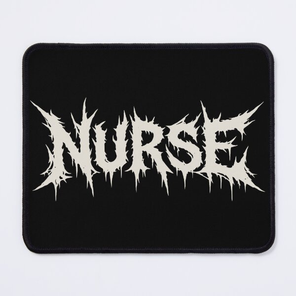 Item preview, Nurse Death Metal Style Logo designed and sold by Eh Plus Designs.