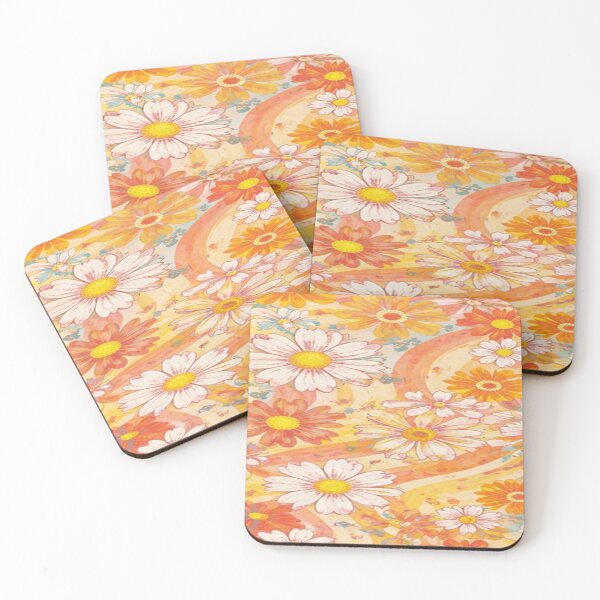 Item preview, Colorful Retro Daisy Pattern designed and sold by JunnuCreations.
