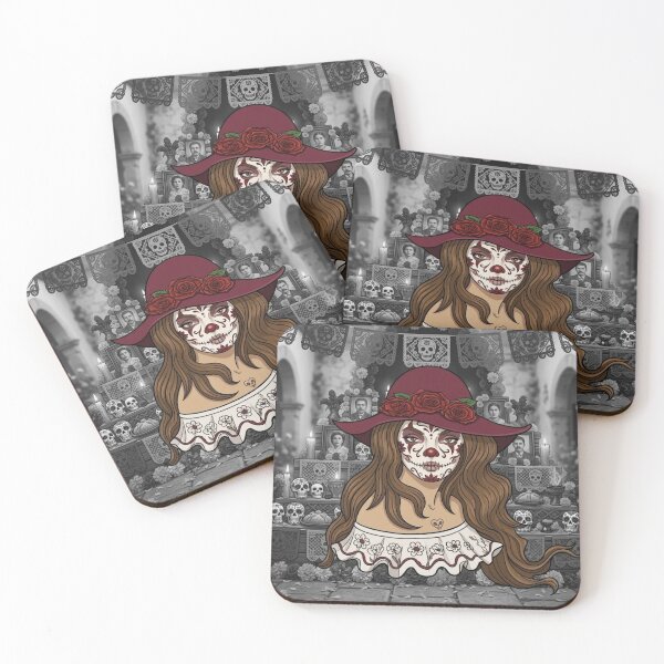 Item preview, Day of the Dead Ofrenda Catrina Art designed and sold by KabronX.