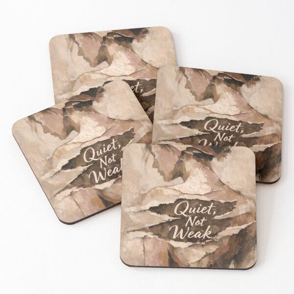 Item preview, Quiet Not Weak – Strength in Silence Inspirational Quote Art designed and sold by Luvahawb.