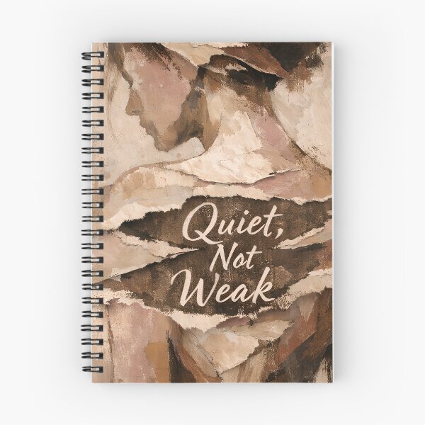 Item preview, Quiet Not Weak – Strength in Silence Inspirational Quote Art designed and sold by Luvahawb.