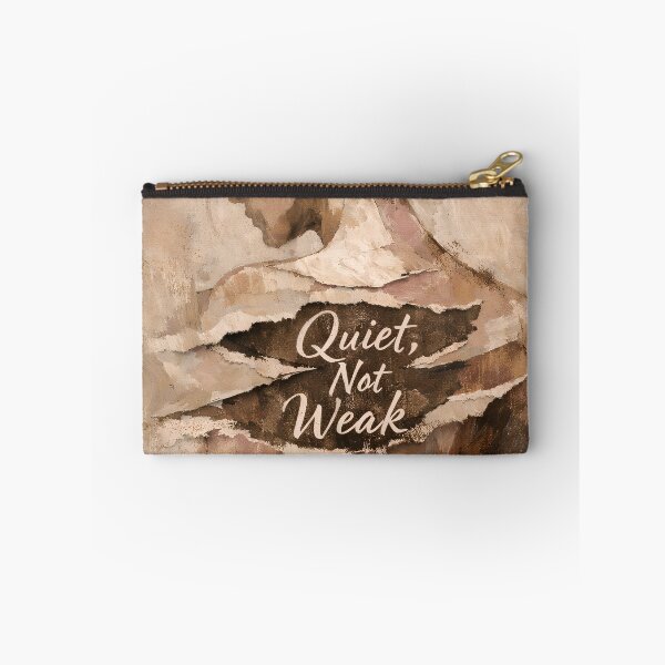 Item preview, Quiet Not Weak – Strength in Silence Inspirational Quote Art designed and sold by Luvahawb.