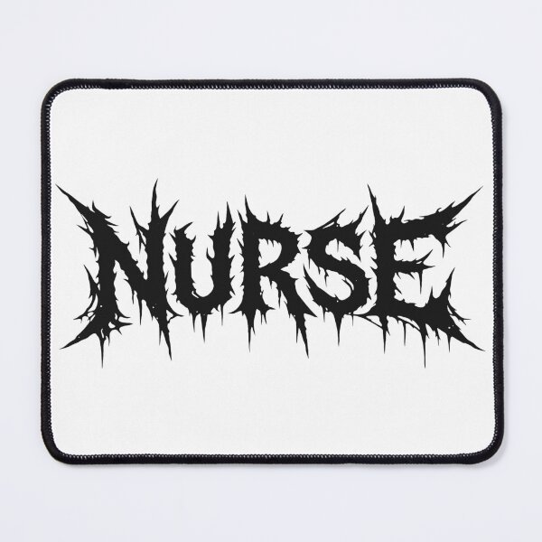 Item preview, Nurse Death Metal Style Logo designed and sold by Eh Plus Designs.