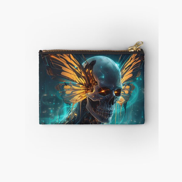 Item preview, Valen's Metamorph - cyberpunk skull art: digital dark fantasy designed and sold by QiMera.
