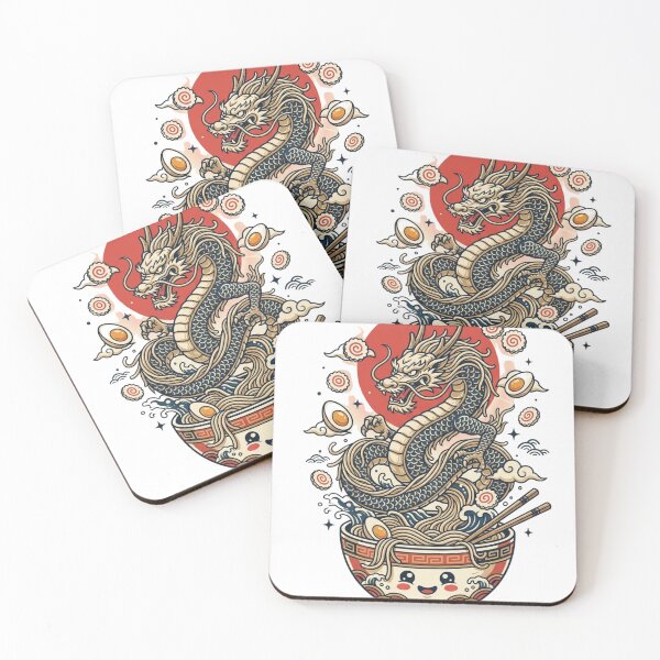 Item preview, Ramen Dragon Japanese Noodle Bowl – Mythical Ramen Kaiju Kawaii Food Art designed and sold by TrueFit Essentials.
