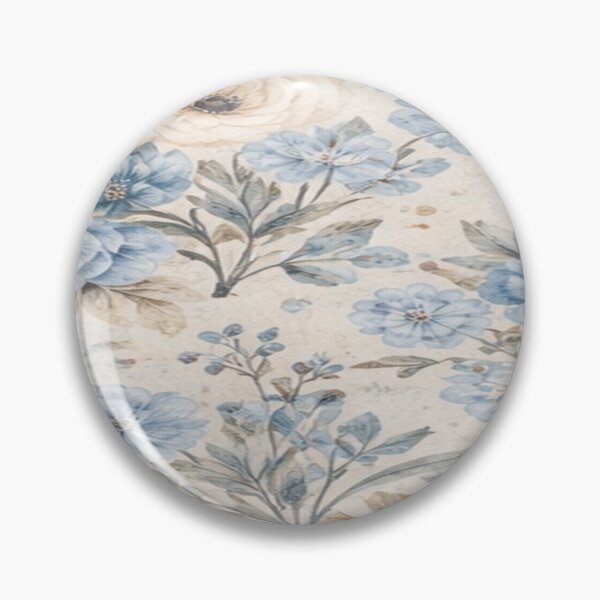 Item preview, Soothing Blue Botanical Pattern designed and sold by JunnuCreations.