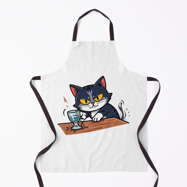 Item preview, Dramatic Cat Knocking Over Glass Chaos Sticker designed and sold by NeonNerdStudio.