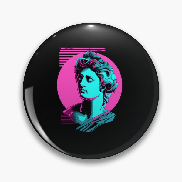 Item preview, Neon Pink Vaporwave Greek Bust designed and sold by guibempdaho41.