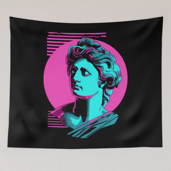 Item preview, Neon Pink Vaporwave Greek Bust designed and sold by guibempdaho41.