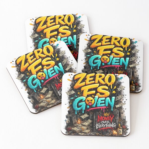 Item preview, Zero Fs Given Dark Streetwear Rebel Money Graphic designed and sold by Sunny Flamingo Studio.
