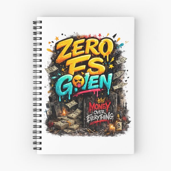 Item preview, Zero Fs Given Dark Streetwear Rebel Money Graphic designed and sold by Sunny Flamingo Studio.