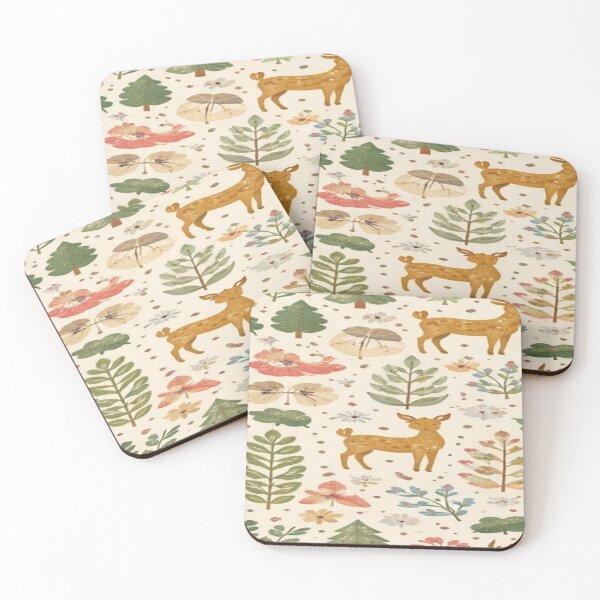 Item preview, Scandi Nature Woodland Pattern Wall Art designed and sold by JunnuCreations.