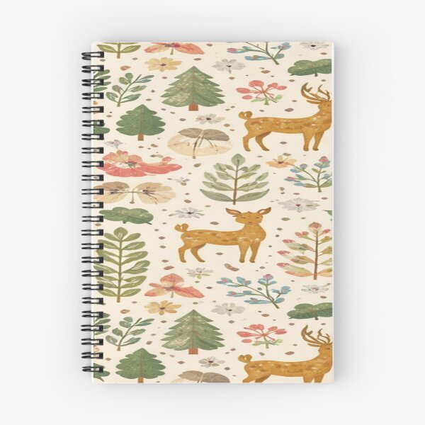 Item preview, Scandi Nature Woodland Pattern Wall Art designed and sold by JunnuCreations.