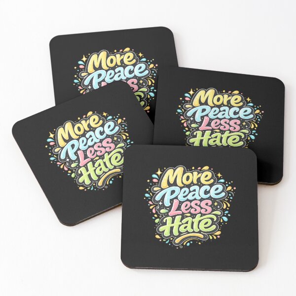 Item preview, More Peace Less Hate Retro 70s Typography designed and sold by guibempdaho41.