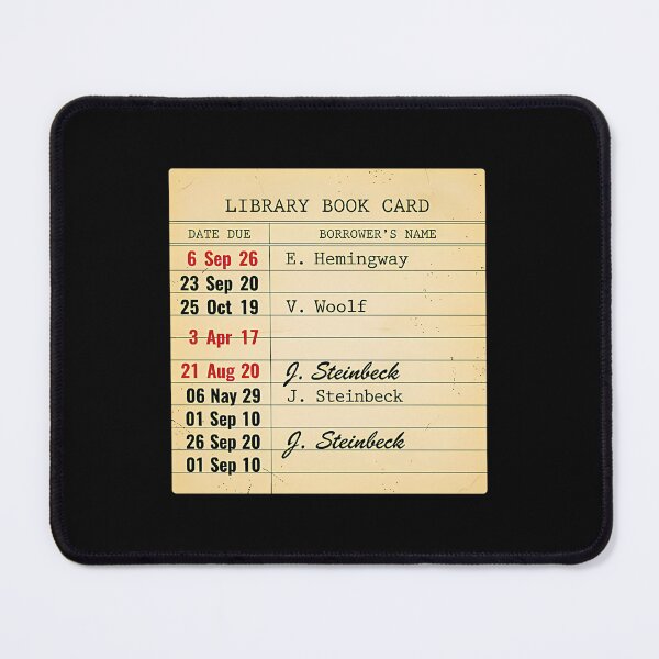 Item preview, Vintage Library Checkout Card Retro Book Lover designed and sold by guibempdaho41.