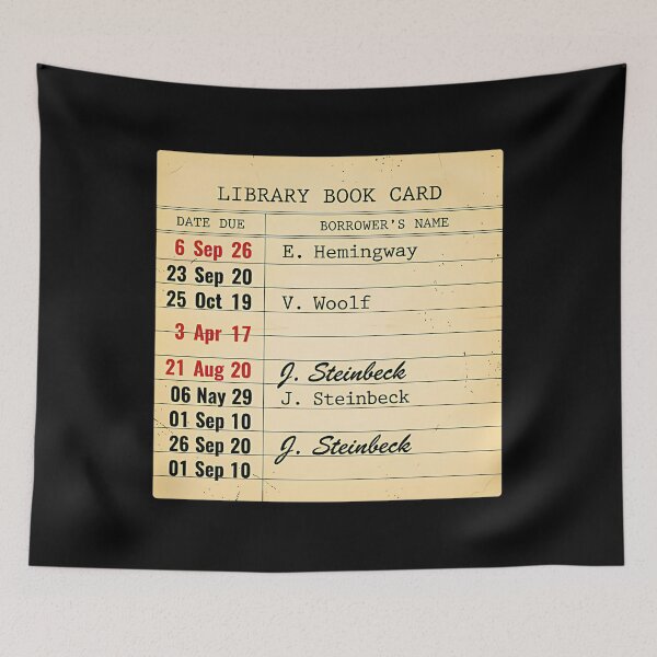 Item preview, Vintage Library Checkout Card Retro Book Lover designed and sold by guibempdaho41.