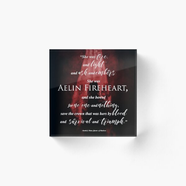 Aelin Fireheart 2 Acrylic Block