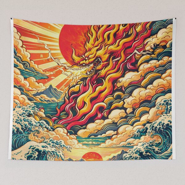 Item preview, Ukiyoe Dragon designed and sold by erkinmaddison.