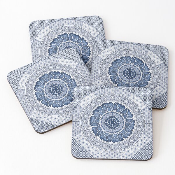 Item preview, Indigo Imperial Geometry: Victorian Inspired Design designed and sold by The Archive Alchemist.