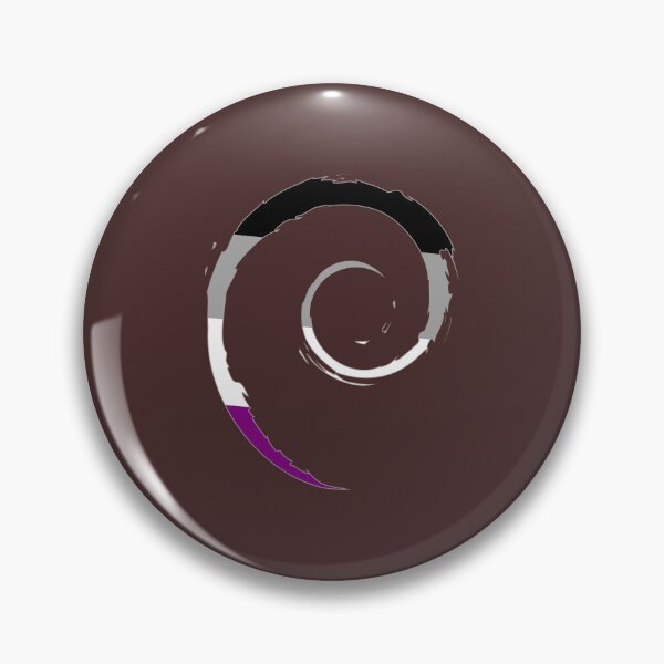 Item preview, Debian Linux Asexual Pride Sticker – Ace Pride Open Source Decal designed and sold by PenguinPowered.