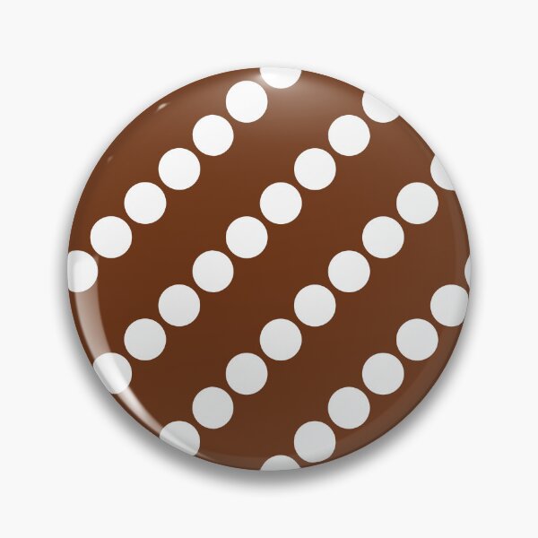 Item preview, White Polka Dots on Brown(CL) designed and sold by POLKAIWERX.
