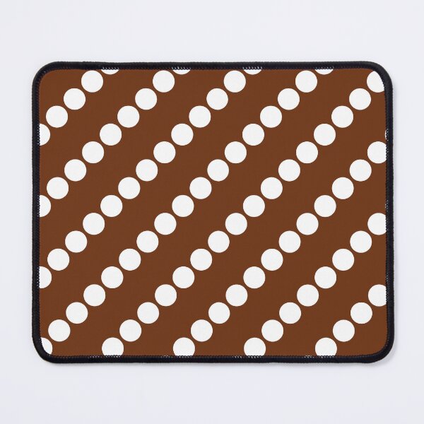 Item preview, White Polka Dots on Brown(CL) designed and sold by POLKAIWERX.