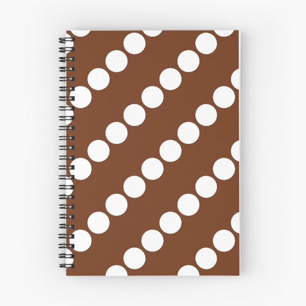 Item preview, White Polka Dots on Brown(CL) designed and sold by POLKAIWERX.