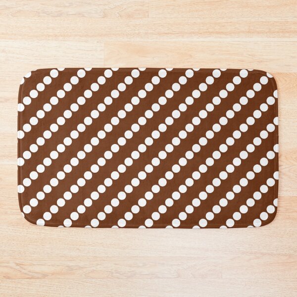 Item preview, White Polka Dots on Brown(CL) designed and sold by POLKAIWERX.