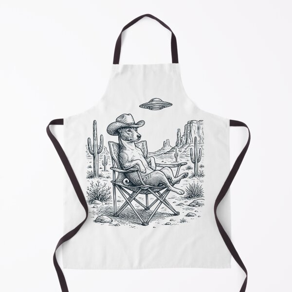 Item preview, Vintage Basenji Cowboy UFO Western Alien Dog Lover designed and sold by DoodleTortle.