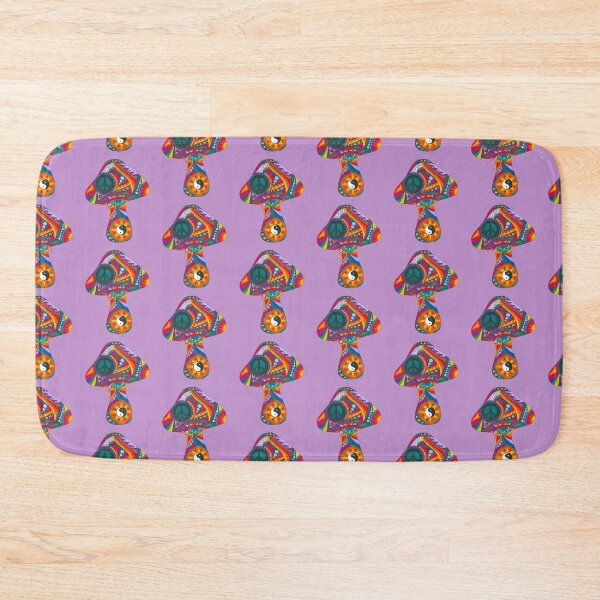 Item preview, Psychedelic Mushroom Art Lilac– Retro Hippie Rainbow Groovy Peace Design designed and sold by Kellie Espie Art.