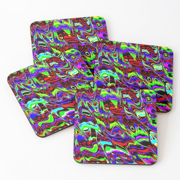 Item preview, Neon Psychedelic Abstract Color Waves iPhone Case designed and sold by SumeetCreativeArt.