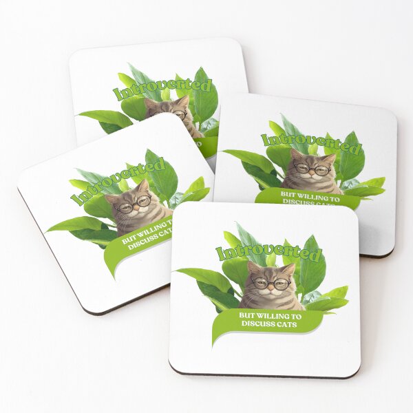 Item preview, Introverted but willing to discuss cats designed and sold by Avohai!.
